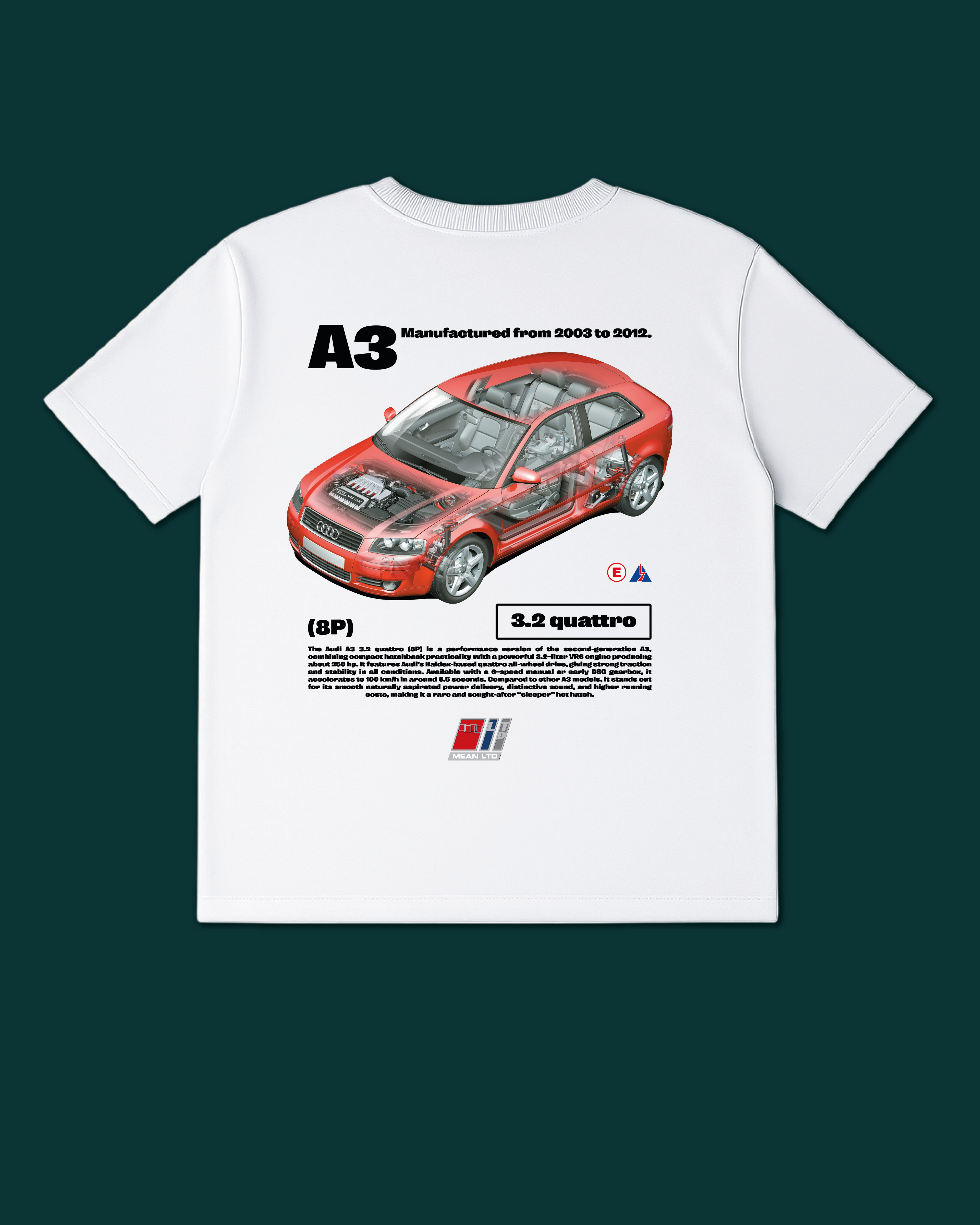 A3 3.2 quattro (8P) '2003-2012 Tee