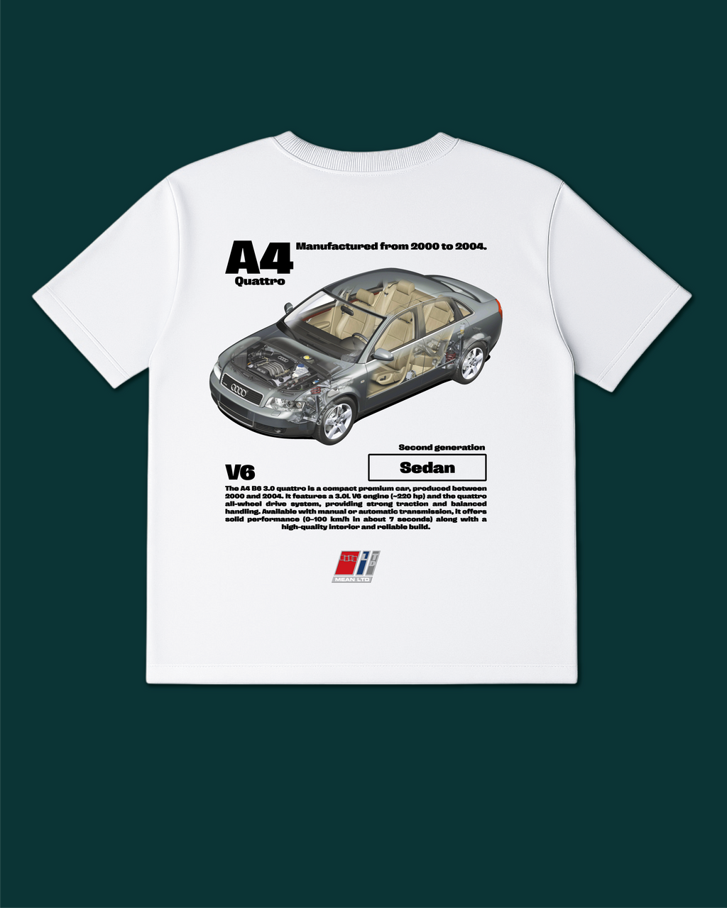 A4 Quattro (B6/8E) '2000–2004 Tee