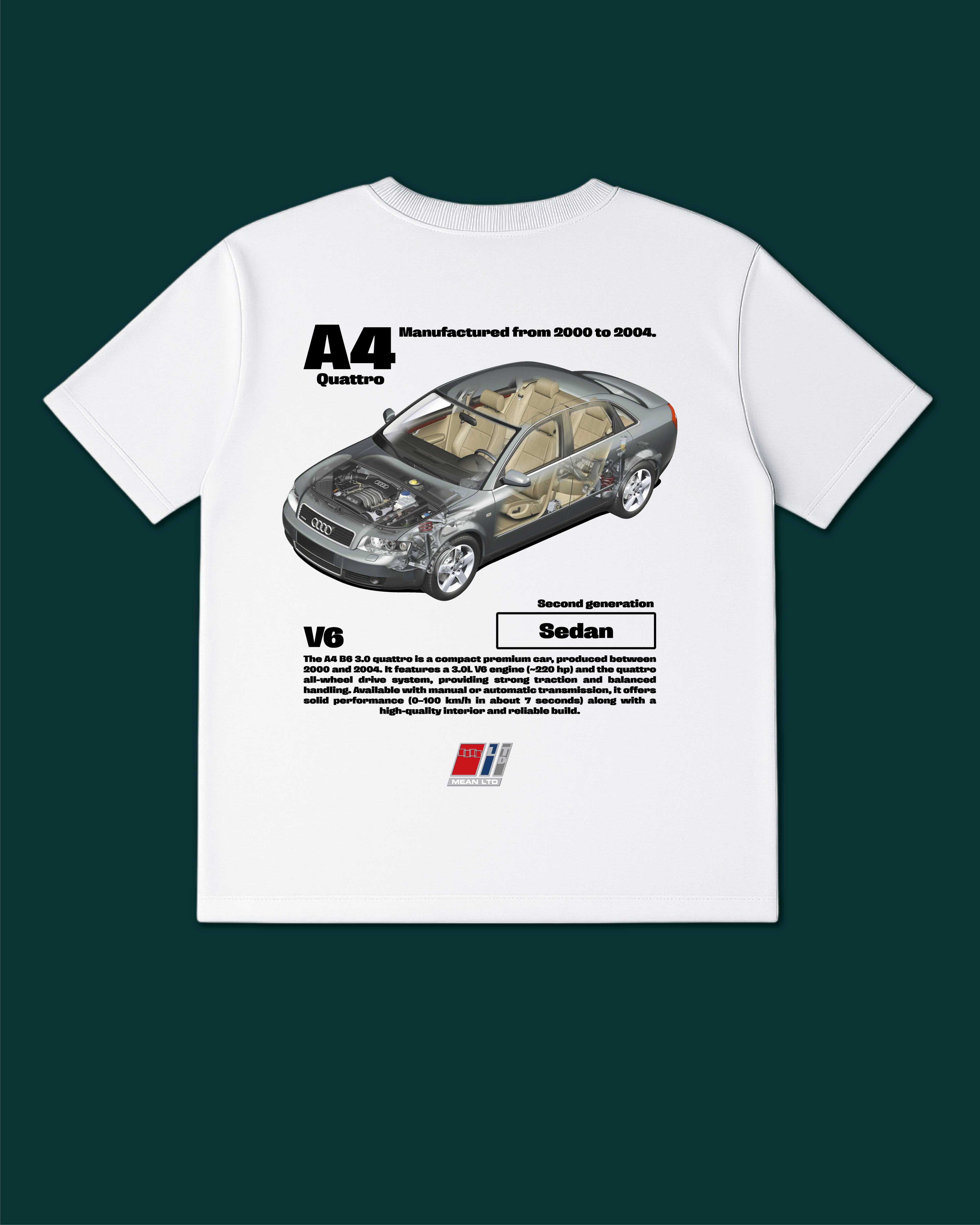A4 Quattro (B6/8E) '2000–2004 Tee