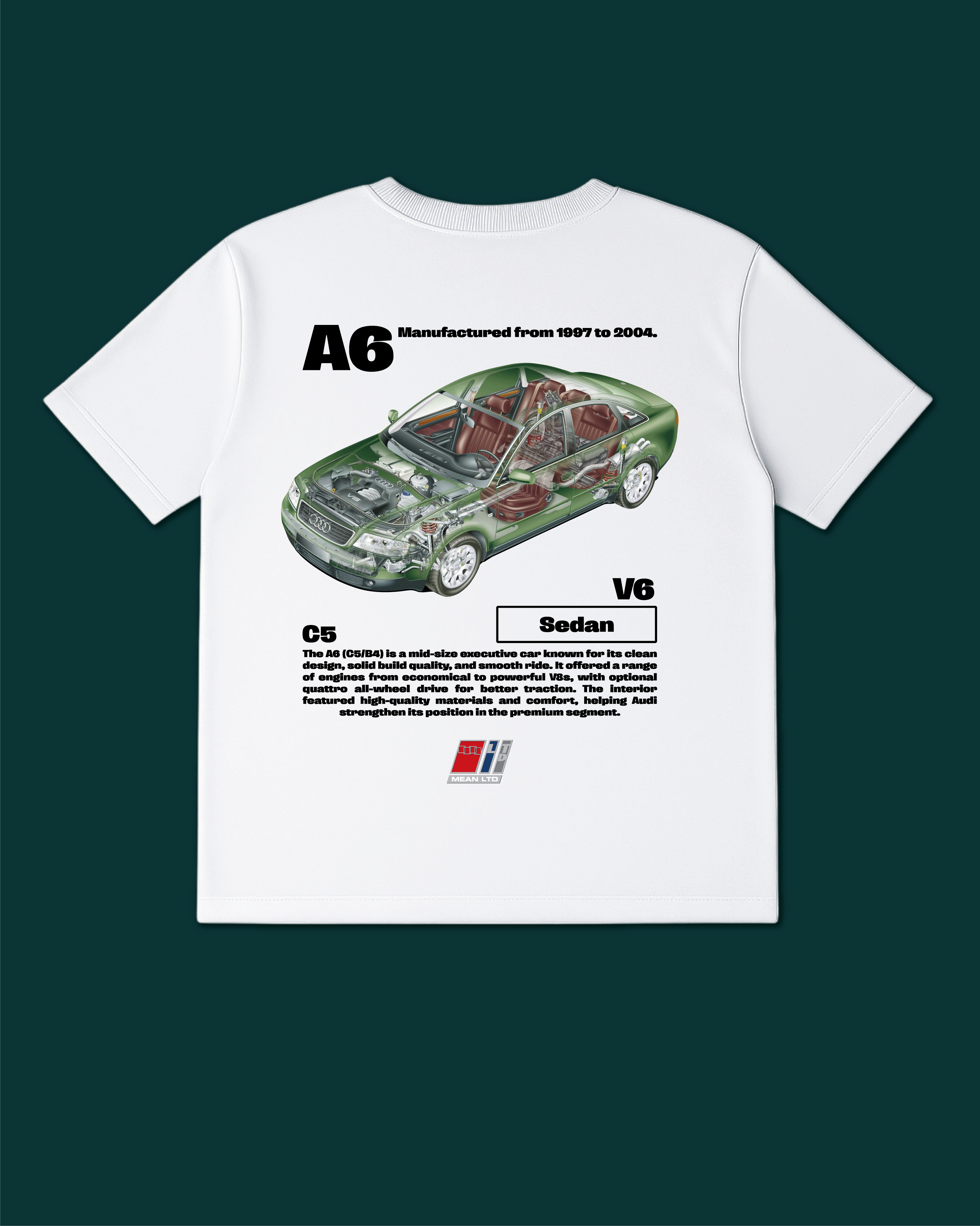 Audi A6 Sedan (C5/4B) '1997–2004 Tee