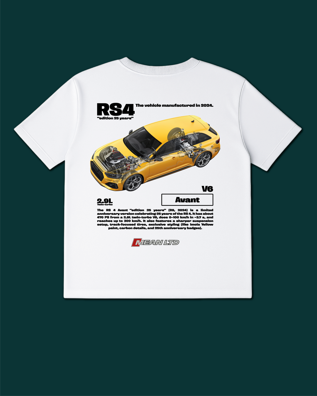 RS4 Avant "edition 25 years" (B9) '2024 Tee
