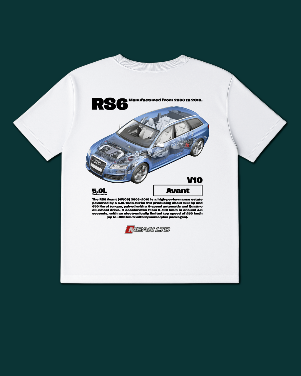 Audi RS 6 Avant (4F,C6) '2008–10 Tee
