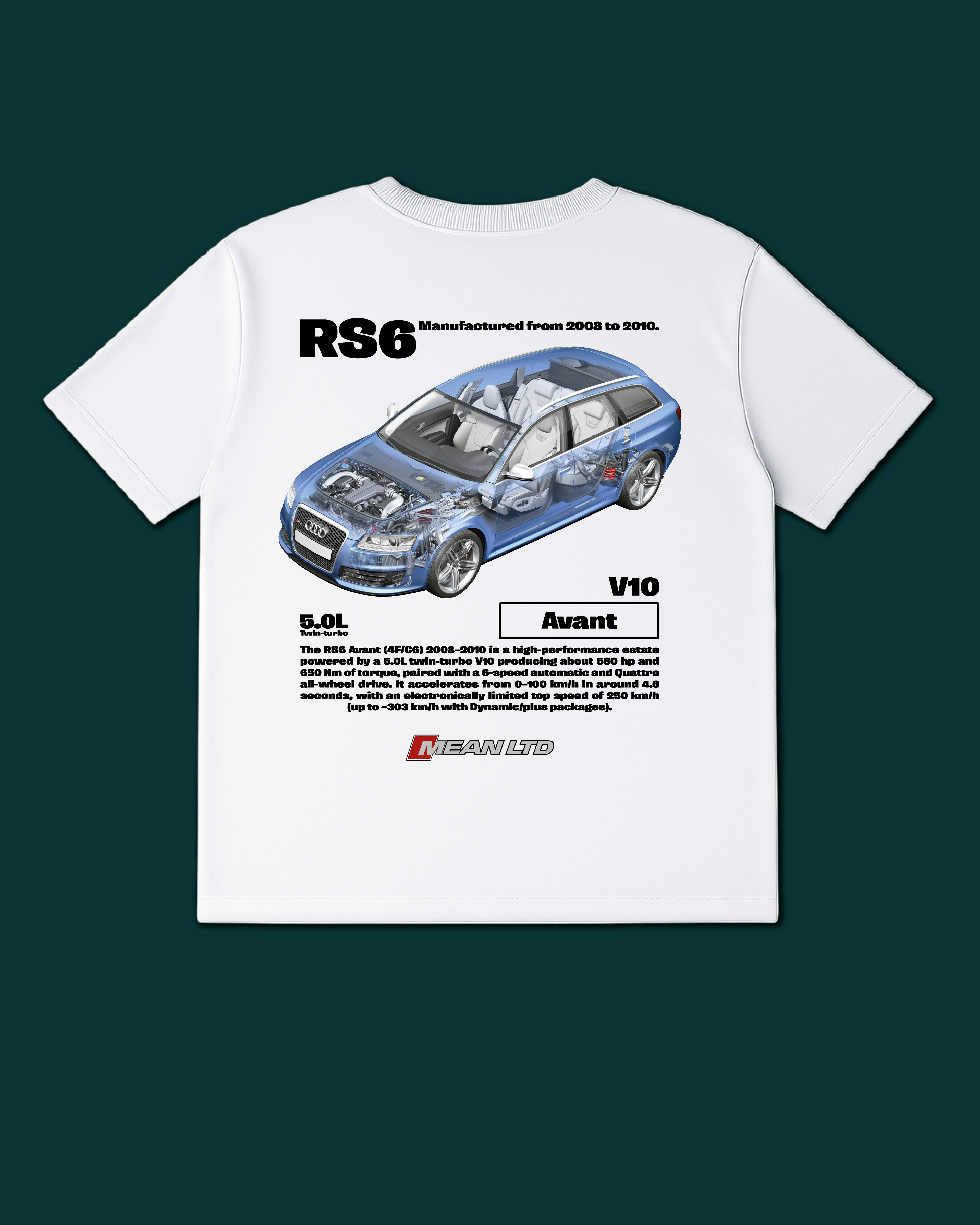 Audi RS 6 Avant (4F,C6) '2008–10 Tee