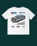 Delta HF Integrale Group A (SE044) '1988–89 T-Shirt - MEAN LTD