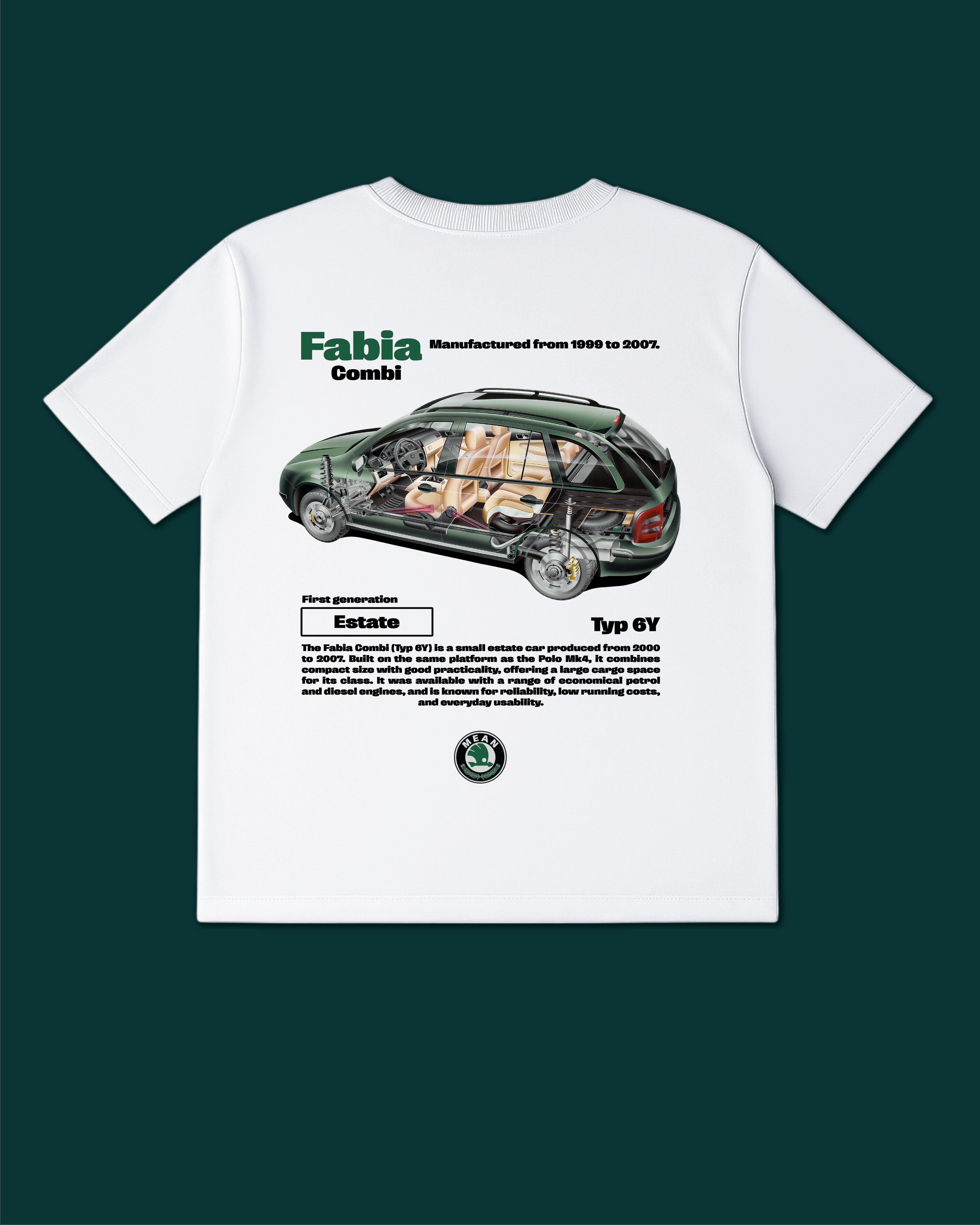 Fabia Combi (Typ 6Y) '1999–2007 Tee