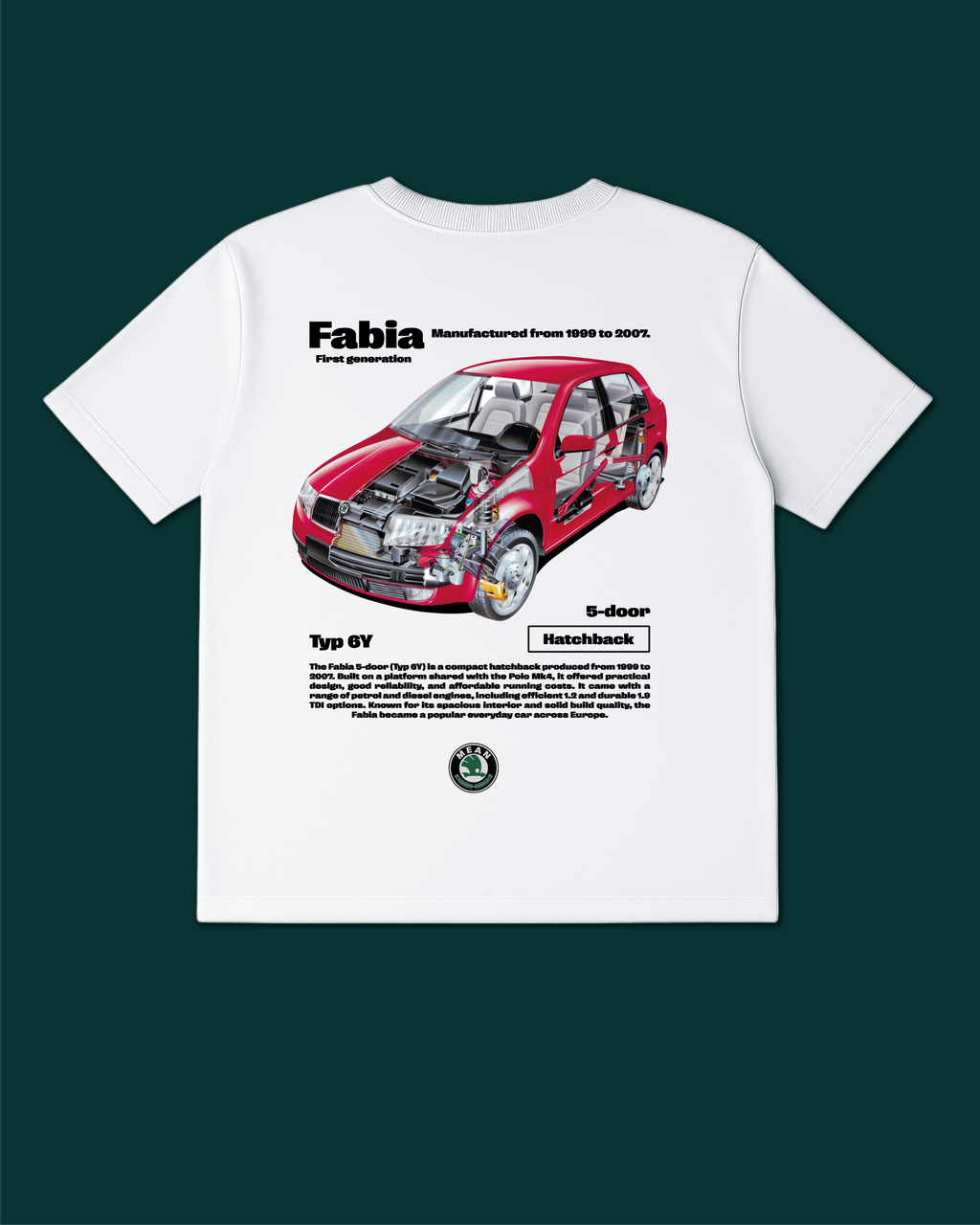Fabia Hatchback (Typ 6Y) '1999–2007 Tee