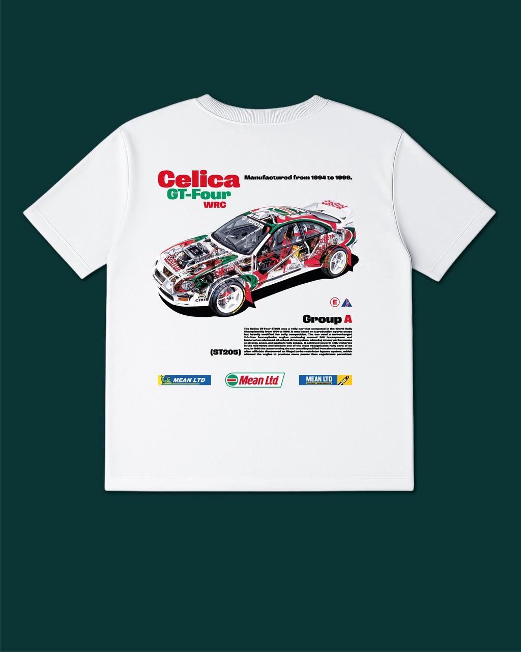 Celica GT-Four WRC ST205 '1994–99 Tee - MEAN LTD