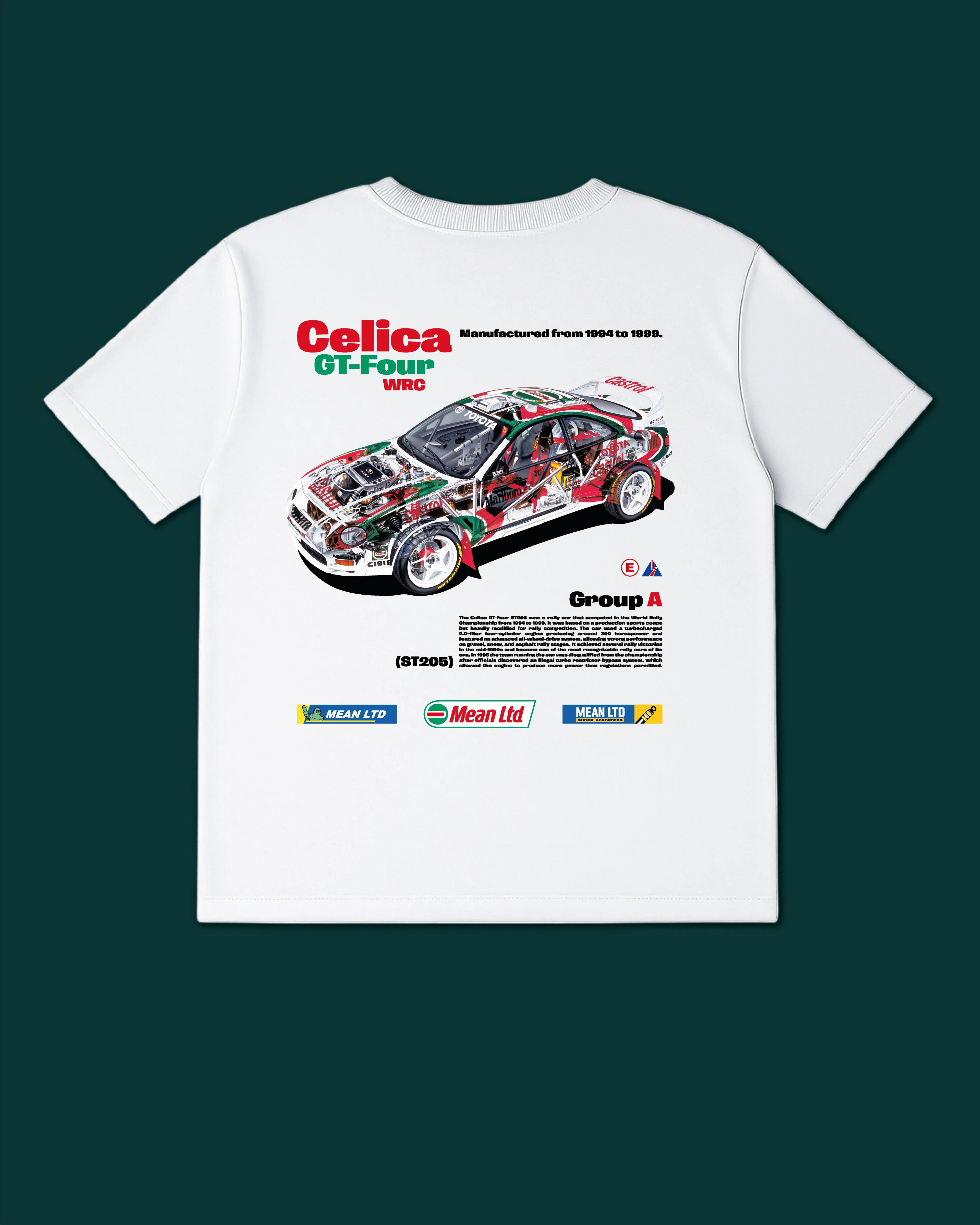 Celica GT-Four WRC ST205 '1994–99 Tee - MEAN LTD