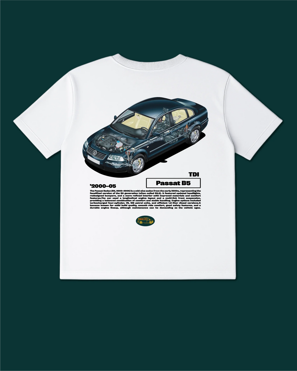 Passat B5 TDI Sedan '2000–2005 T-Shirt - MEAN LTD