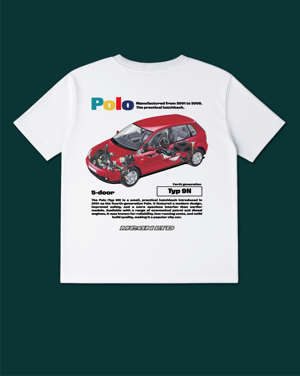 Polo 5-door (Typ 9N) '2001–05 Tee