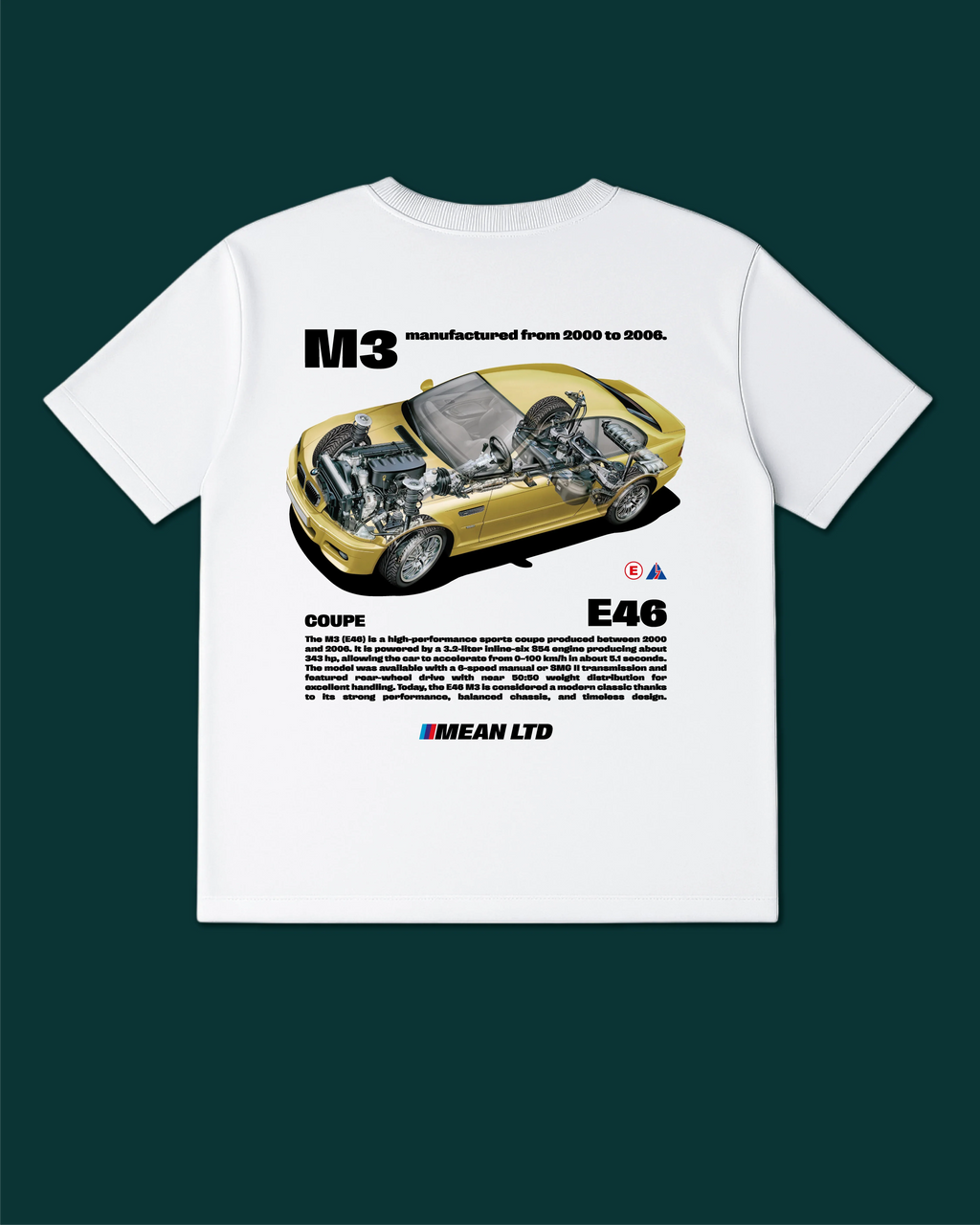 M3 Coupe E46 '2000–2006 Tee - MEAN LTD