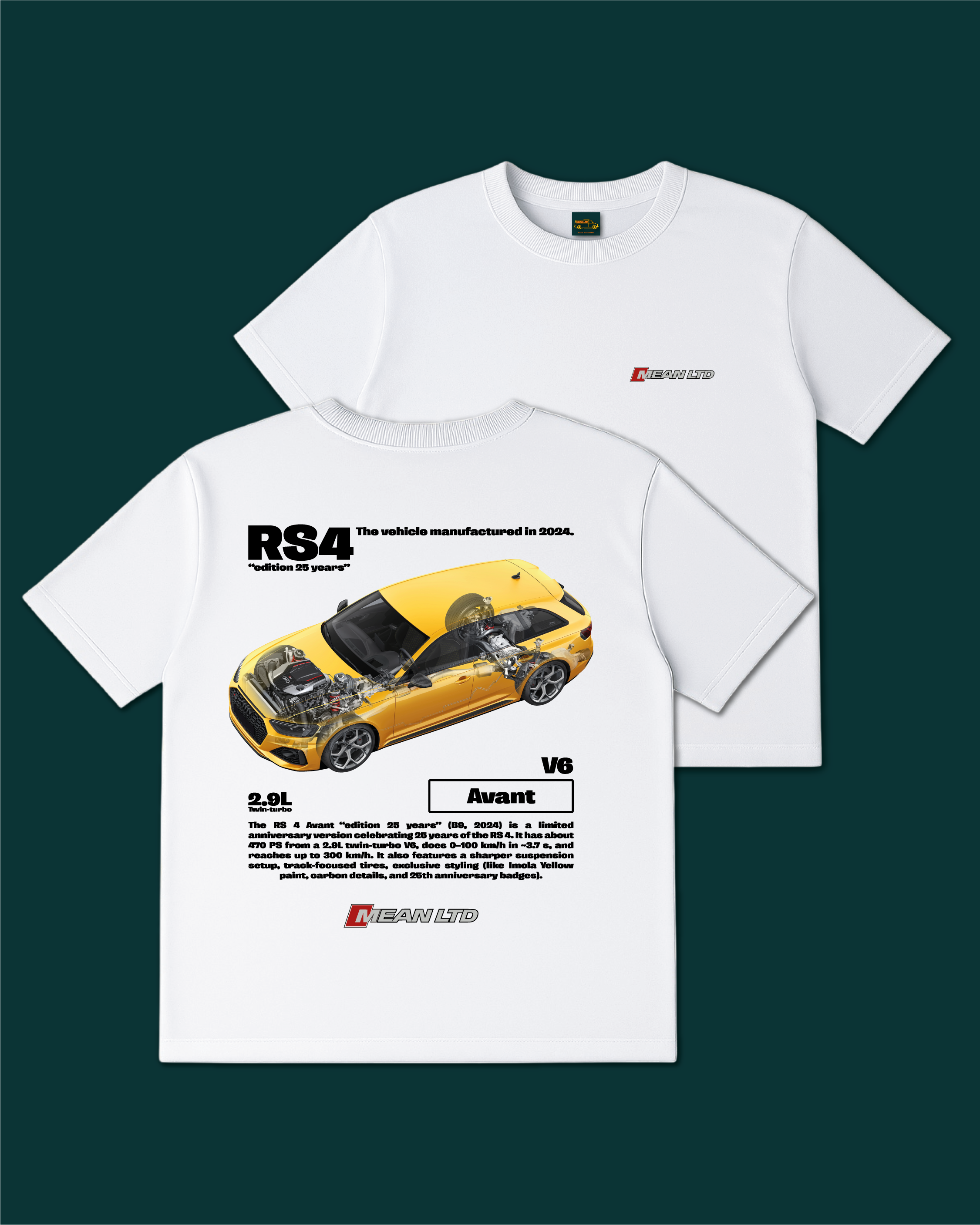RS4 Avant "edition 25 years" (B9) '2024 Tee