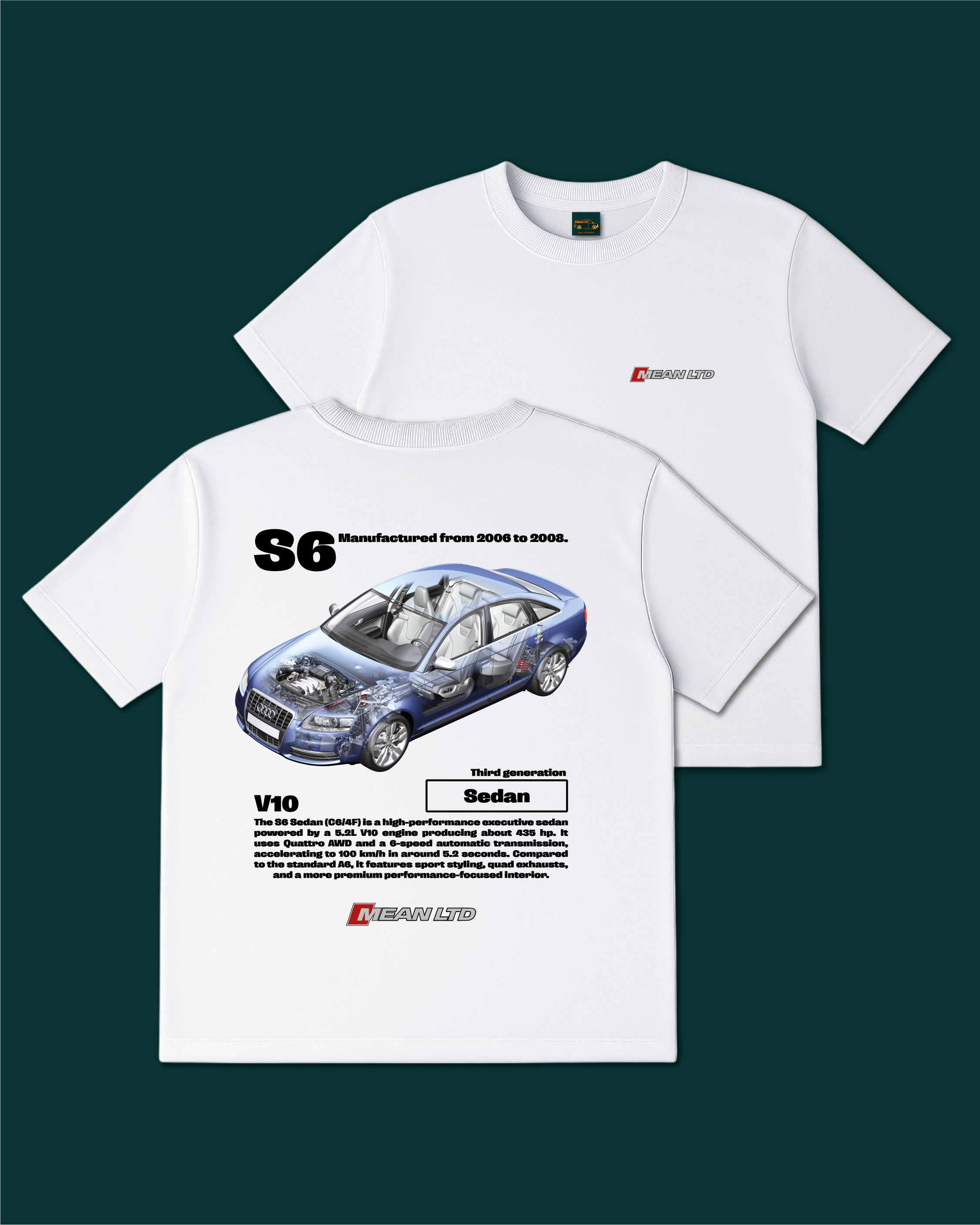 S6 Sedan (4F,C6) '2006–08 Tee
