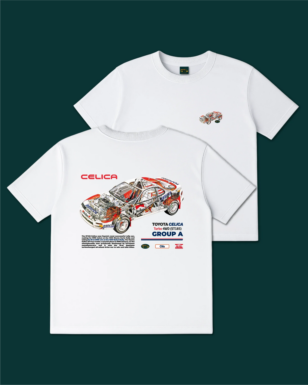 Celica Turbo 4WD Group А (ST185) '1992–94 T-Shirt - MEAN LTD