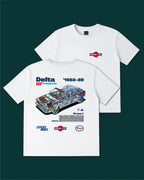 Delta HF Integrale Group A (SE044) '1988–89 T-Shirt - MEAN LTD