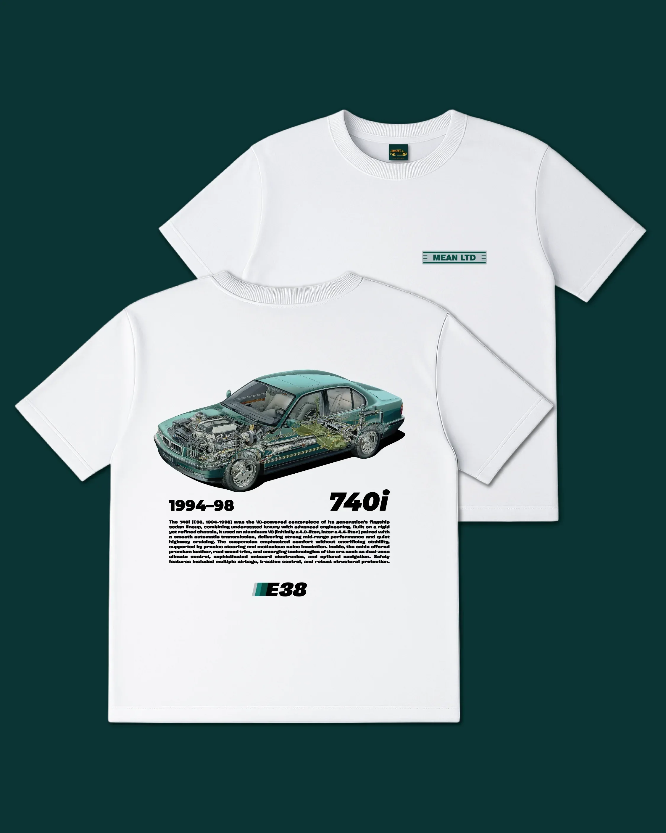 7 Series E38 T-Shirt - MEAN LTD