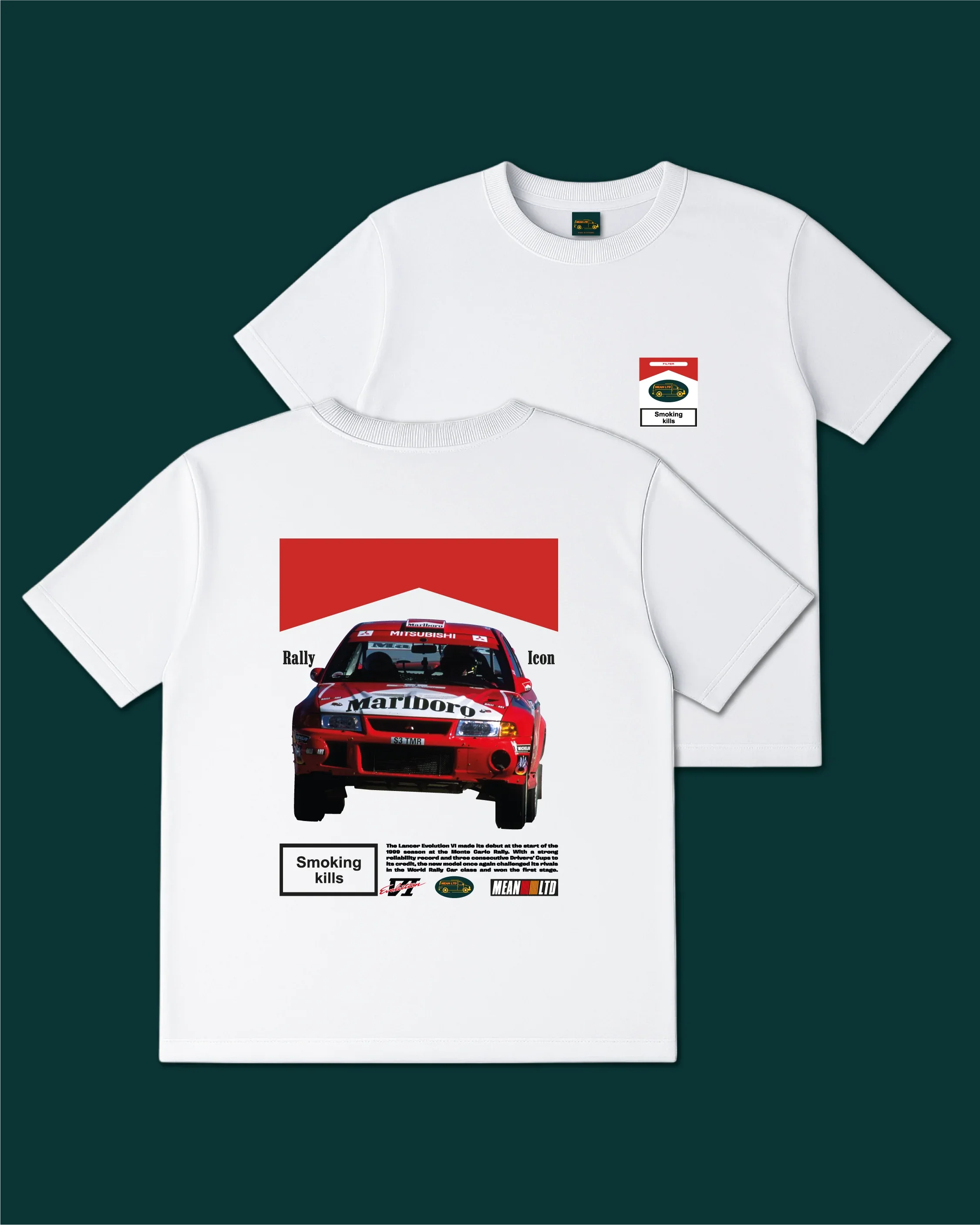 Lancer RS Evolution VI Gr.A WRC '1999 T-Shirt - MEAN LTD