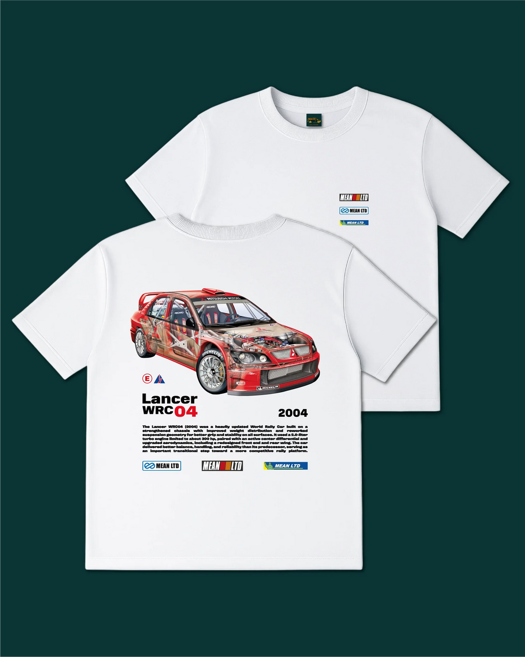 Lancer Evolution WRC 04 '2004 T-Shirt - MEAN LTD