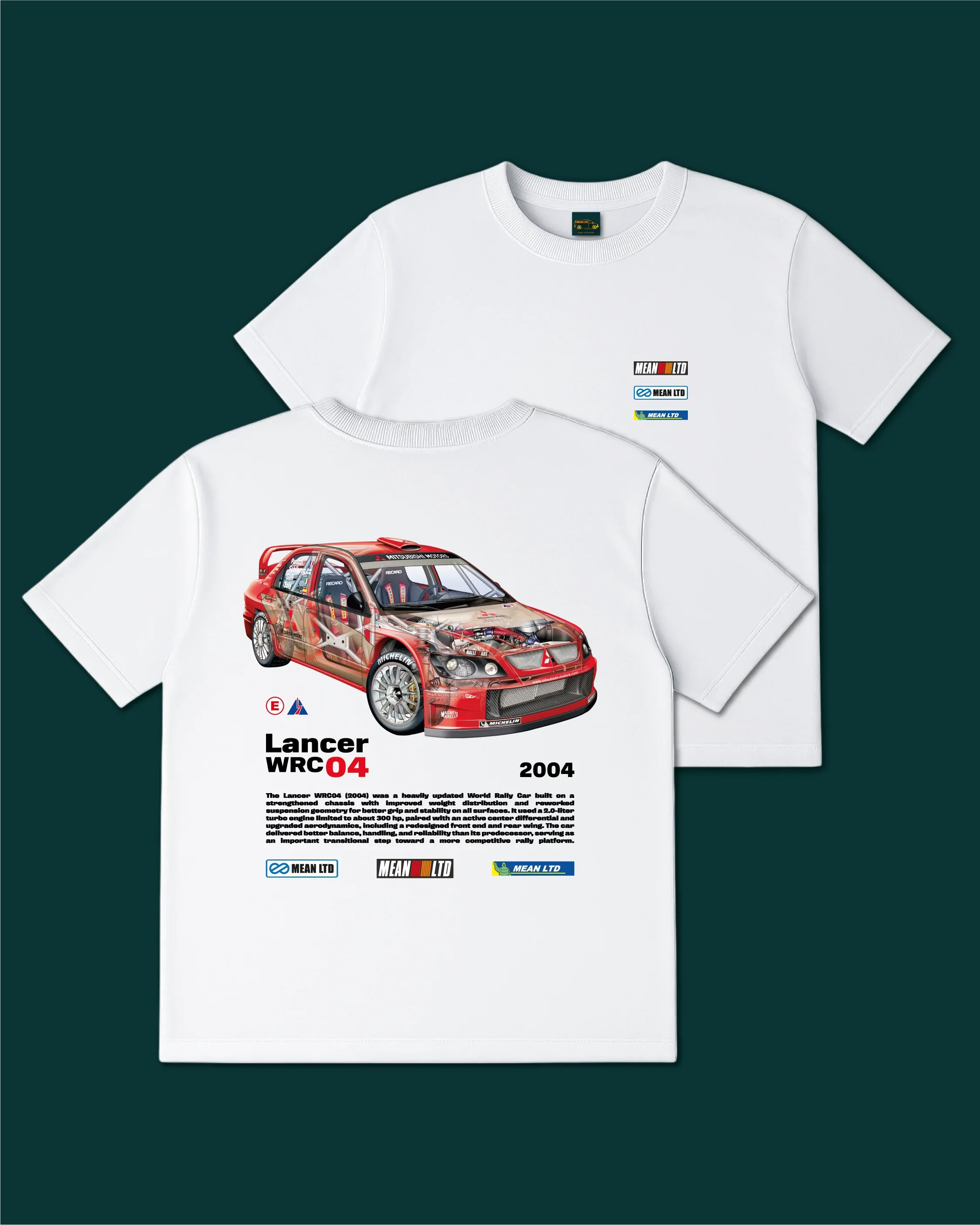 Lancer Evolution WRC 04 '2004 T-Shirt - MEAN LTD