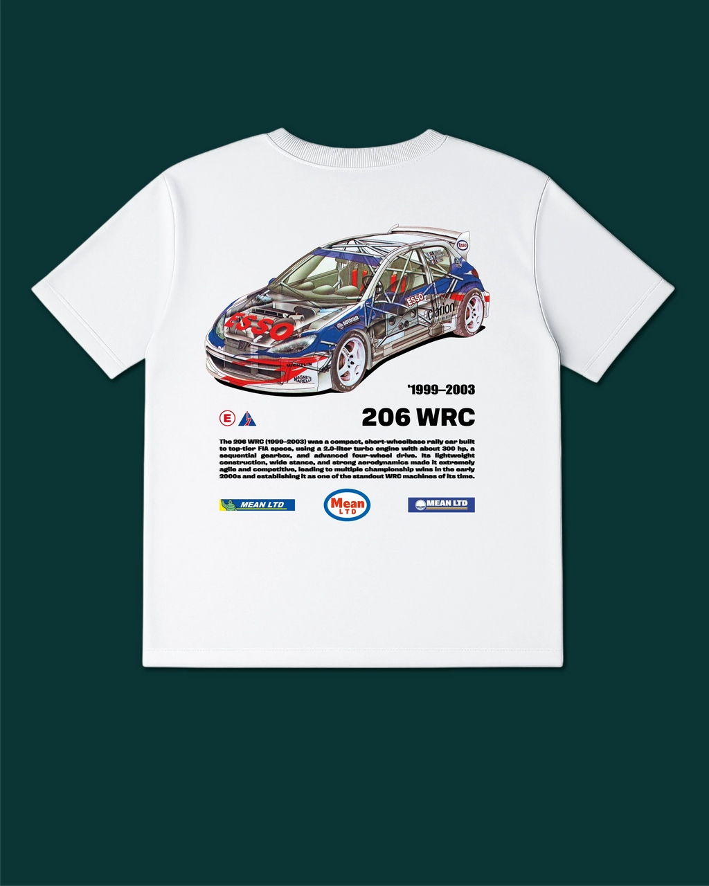 206 WRC '1999-2003 T-Shirt - MEAN LTD