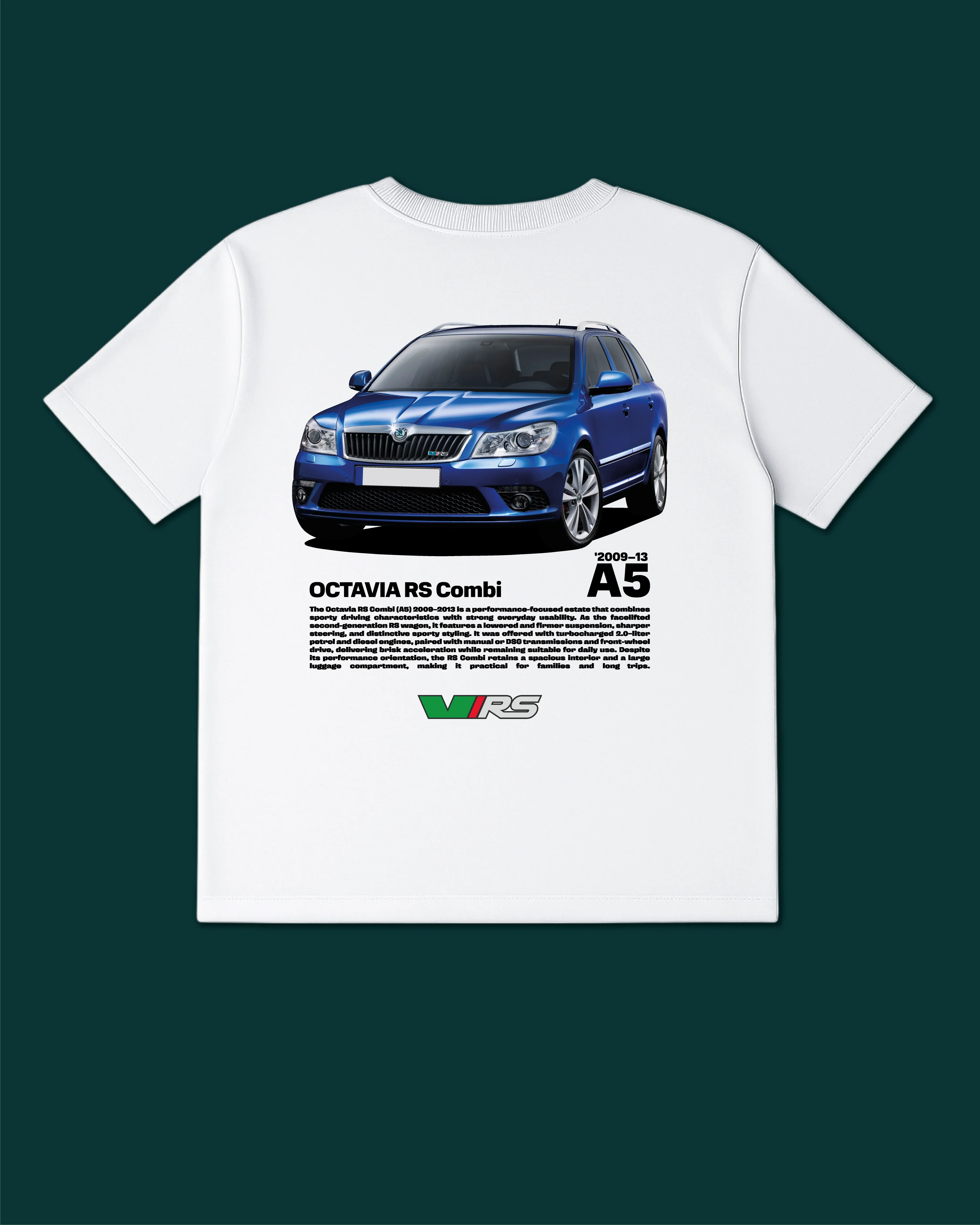 Octavia RS Combi A5 '2009–13 T-Shirt - MEAN LTD