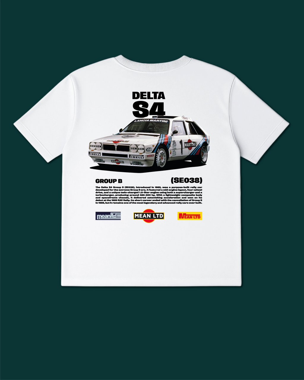 Delta S4 Group B (SE038) '1985 T-Shirt - MEAN LTD