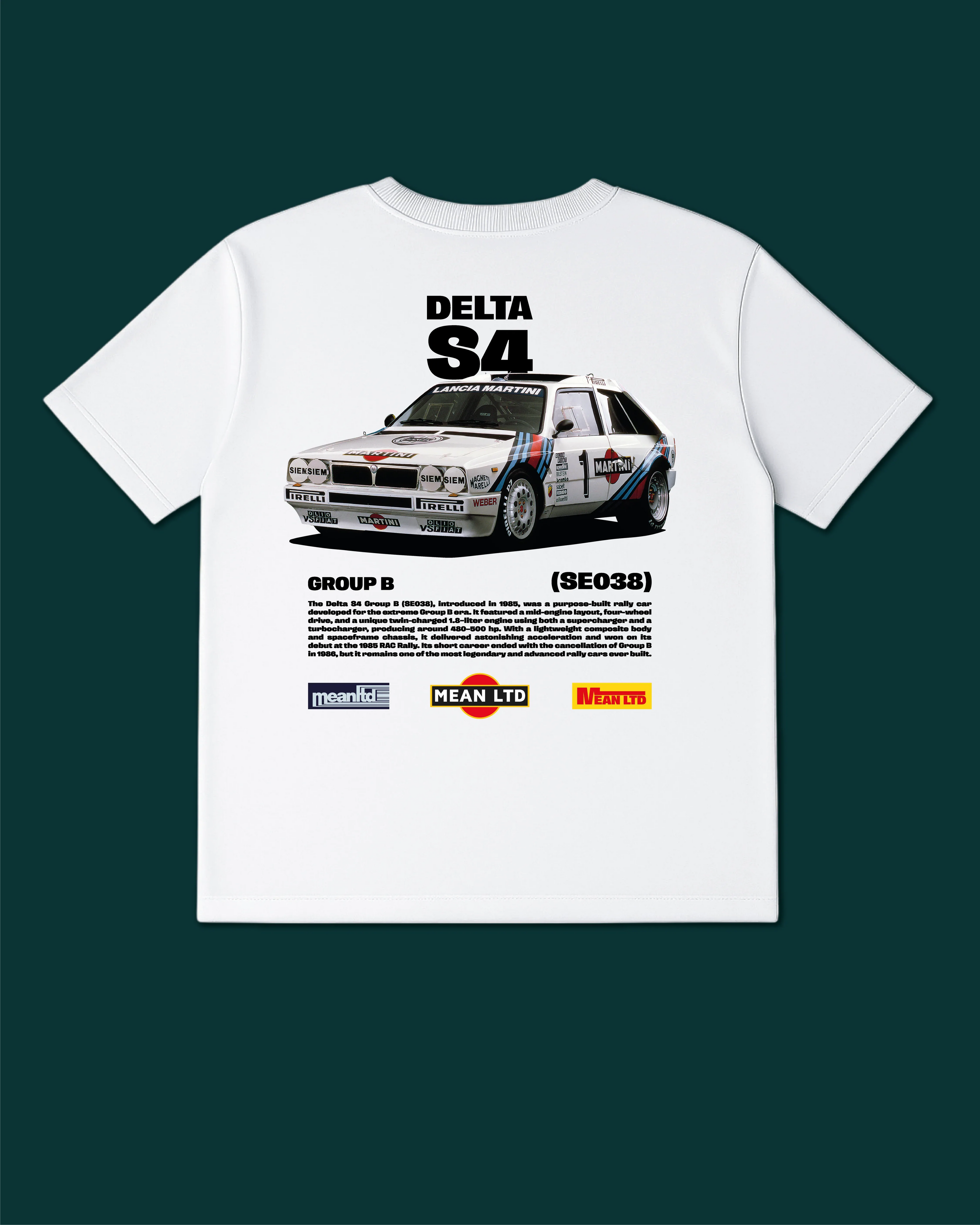 Delta S4 Group B (SE038) '1985 T-Shirt - MEAN LTD