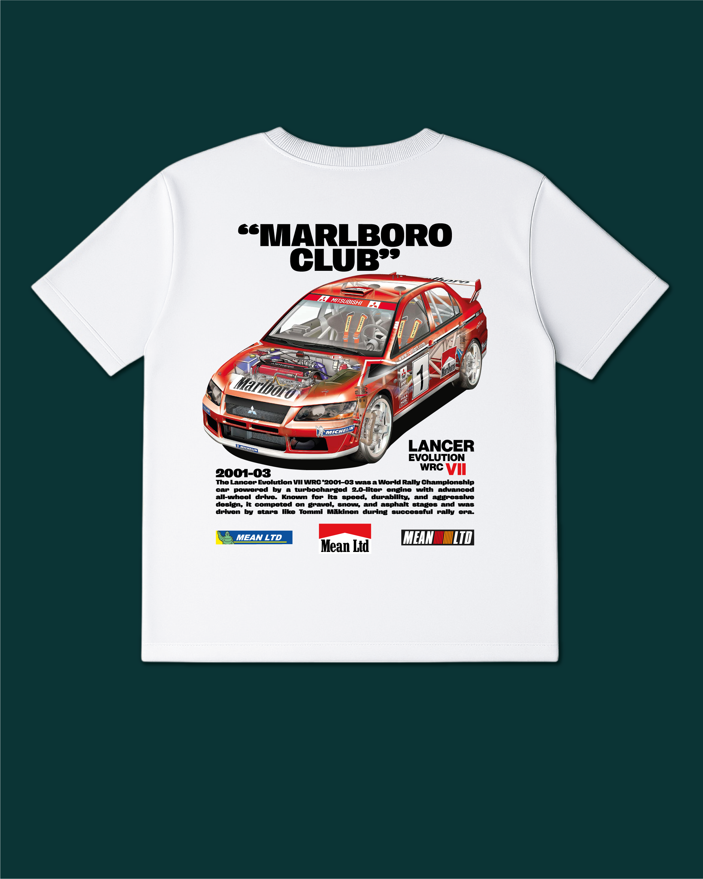 Lancer Evolution WRC Vll '2001-03 Tee