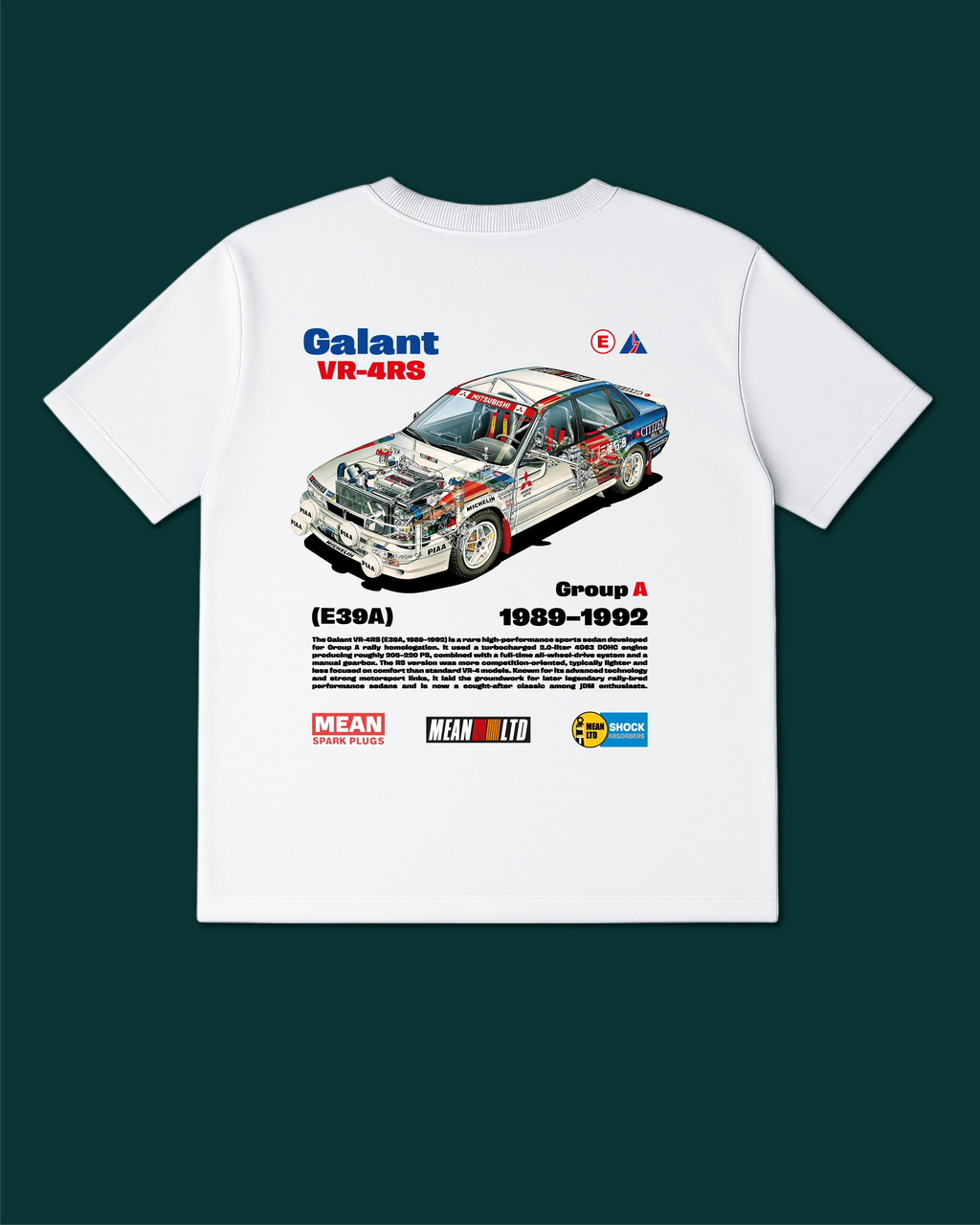Galant VR-4RS (E39A) '1989–92 T-Shirt - MEAN LTD