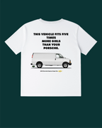 Express Cargo Van «This vehicle fits five times more girls than your Porsche» T-Shirt - MEAN LTD