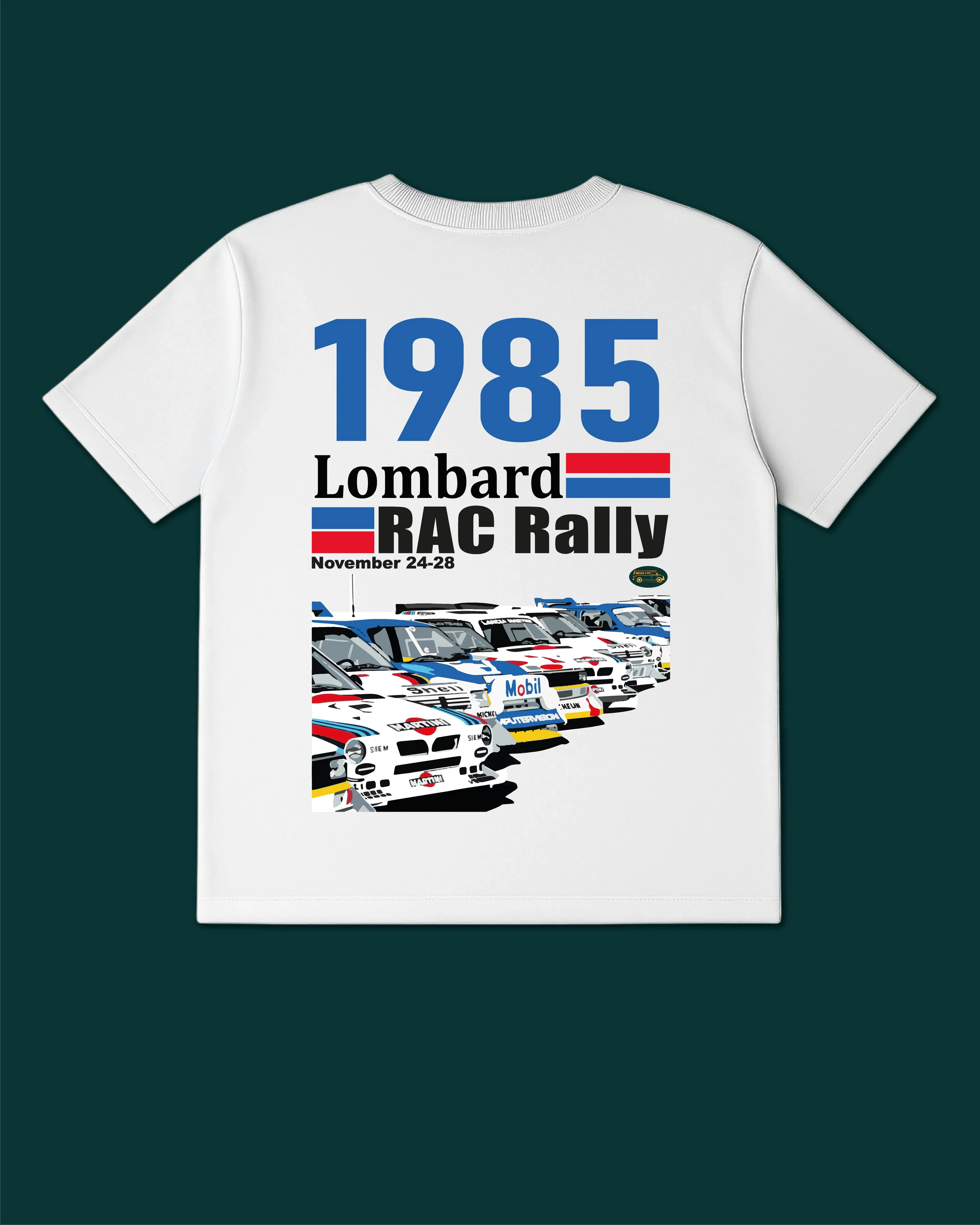 Lombard RAC Rally 1985 T-Shirt - MEAN LTD