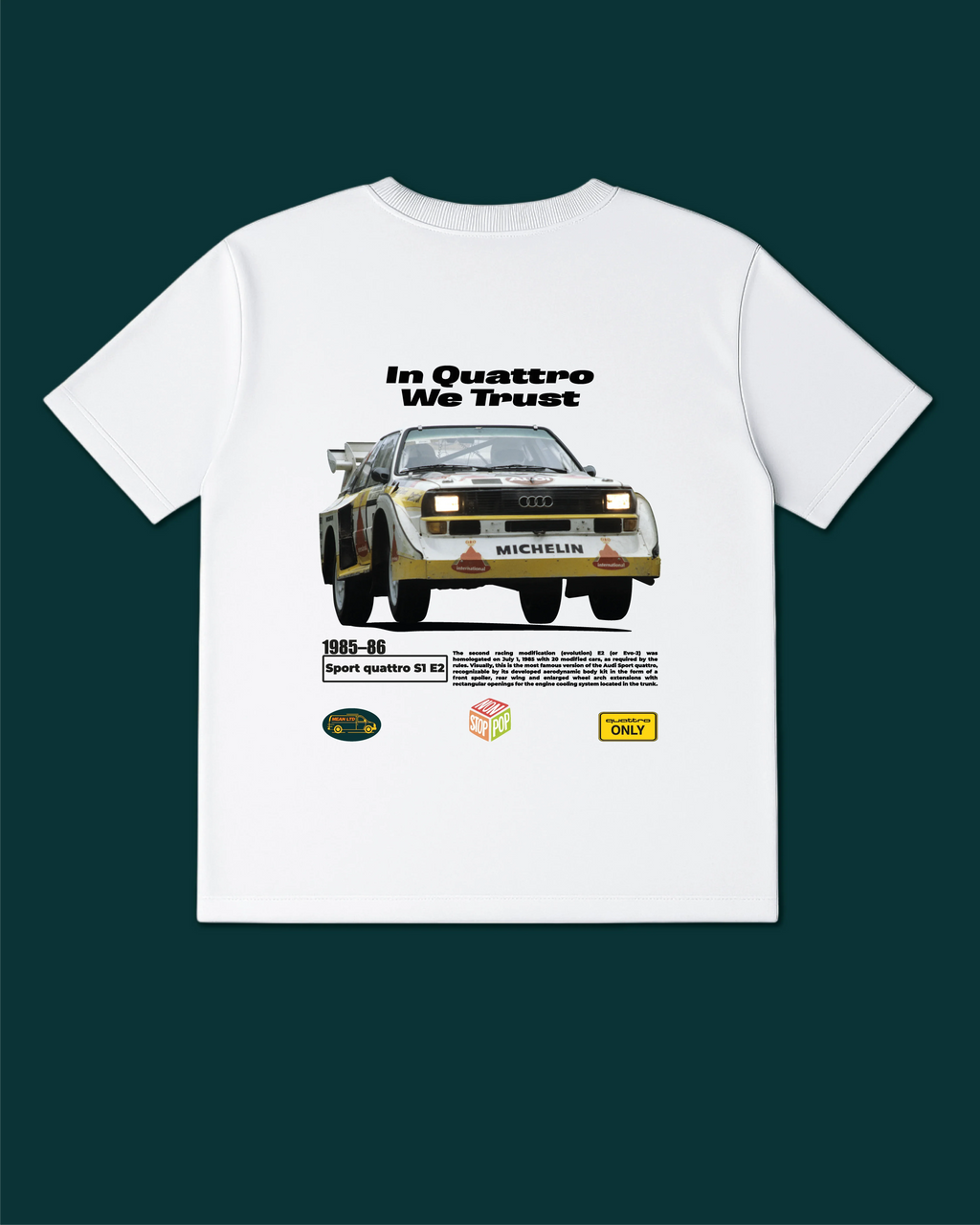 Sport Quattro S1 E2 '1985-1986 T-Shirt - MEAN LTD