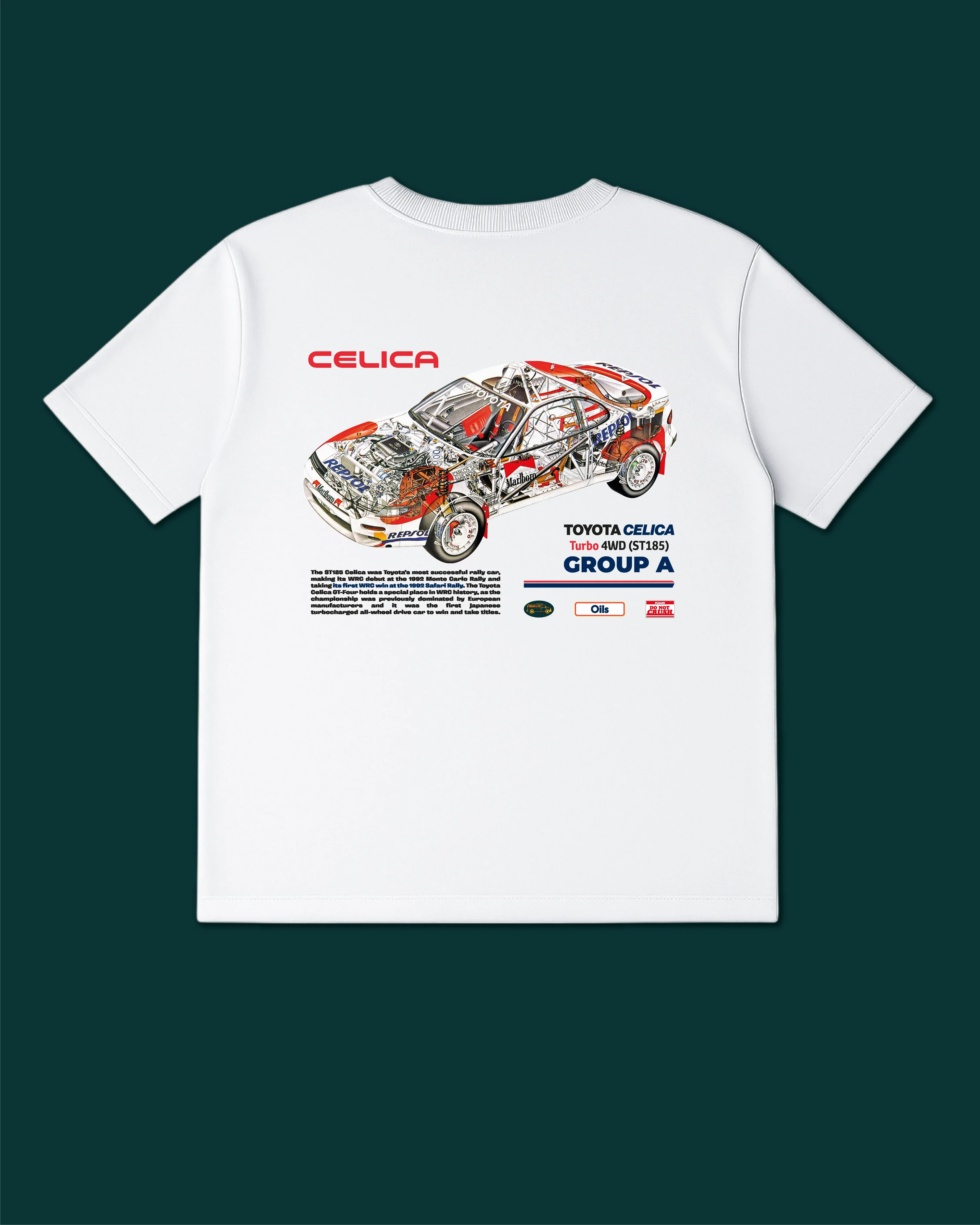 Celica Turbo 4WD Group А (ST185) '1992–94 T-Shirt - MEAN LTD