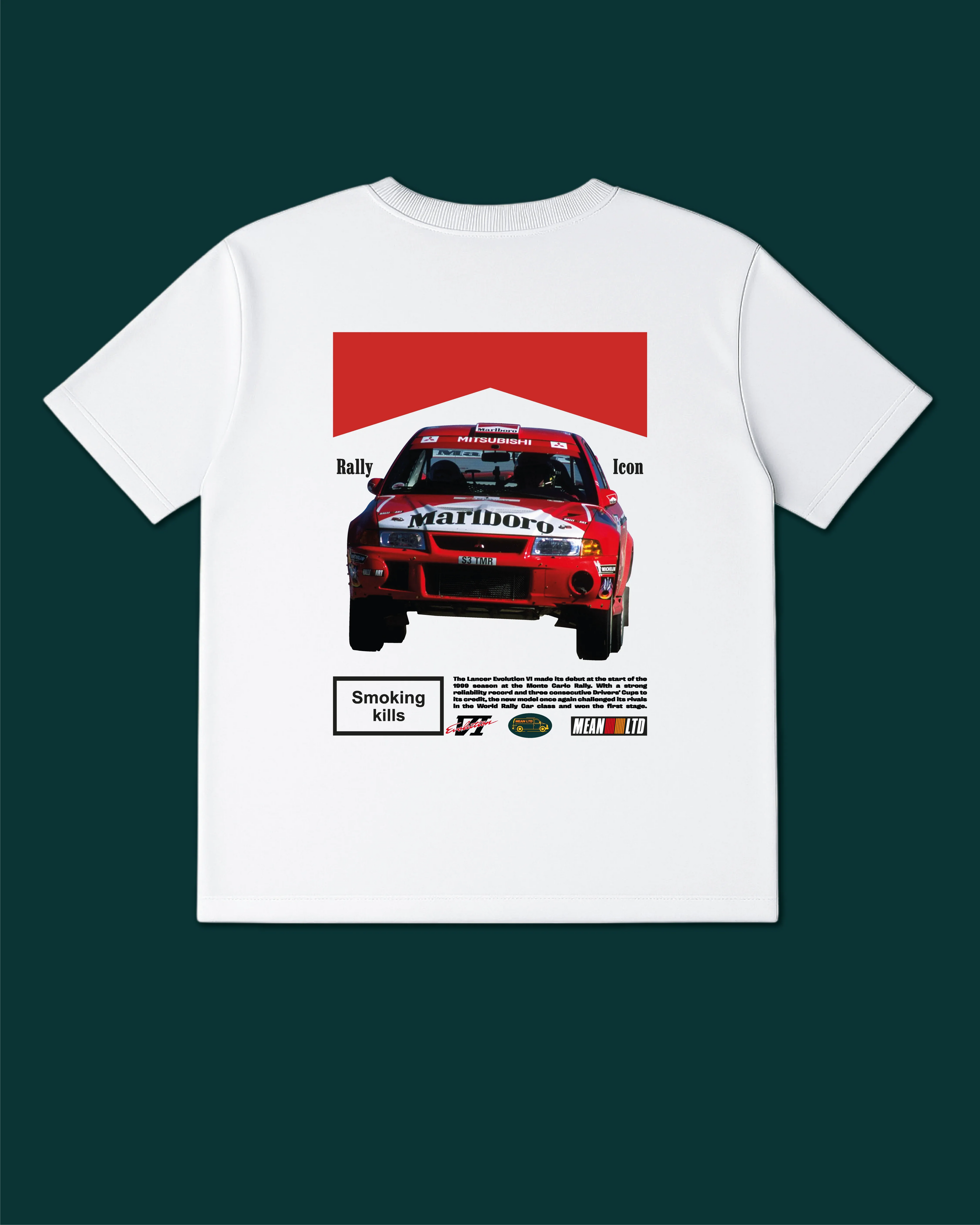 Lancer RS Evolution VI Gr.A WRC '1999 T-Shirt - MEAN LTD