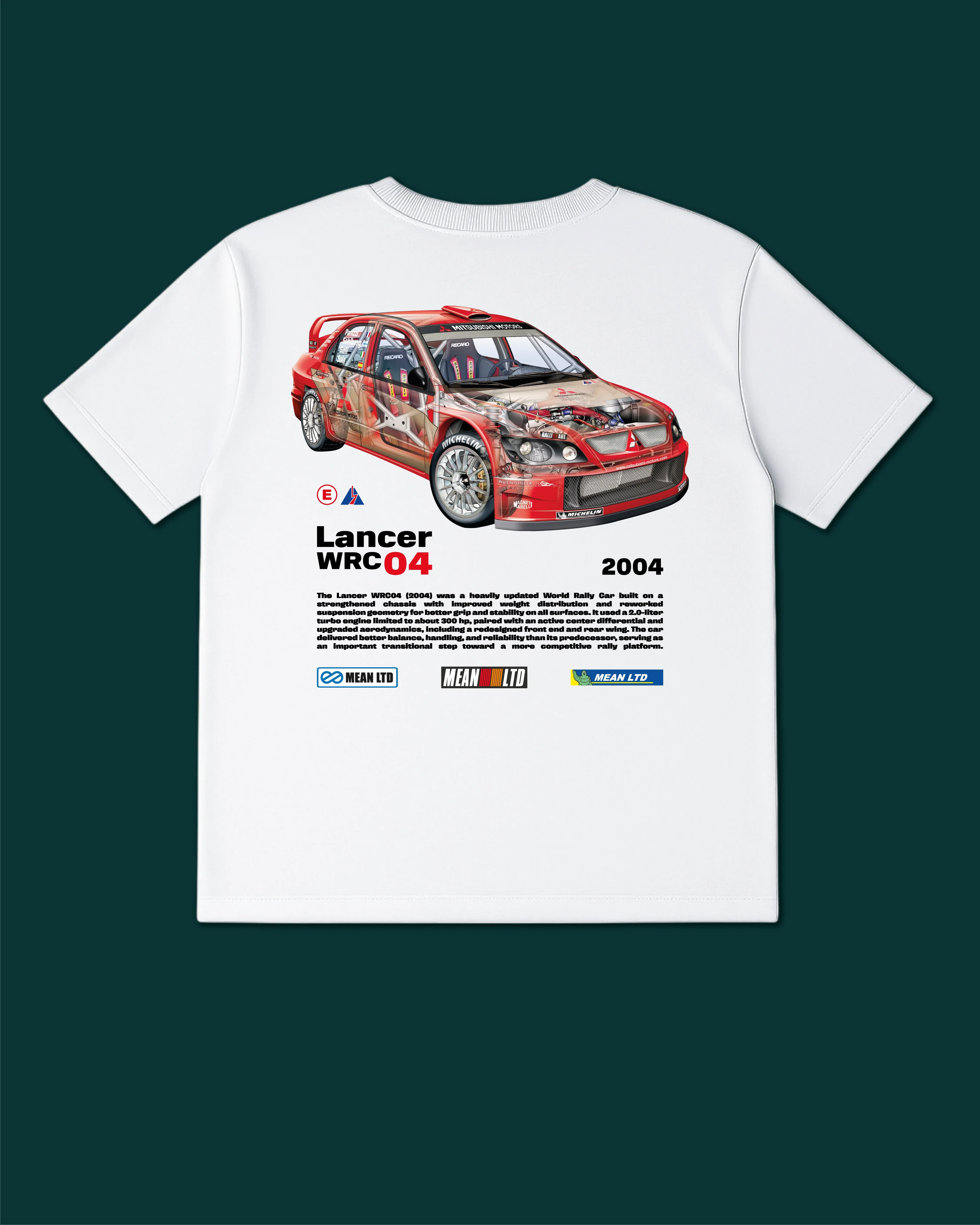 Lancer Evolution WRC 04 '2004 T-Shirt - MEAN LTD