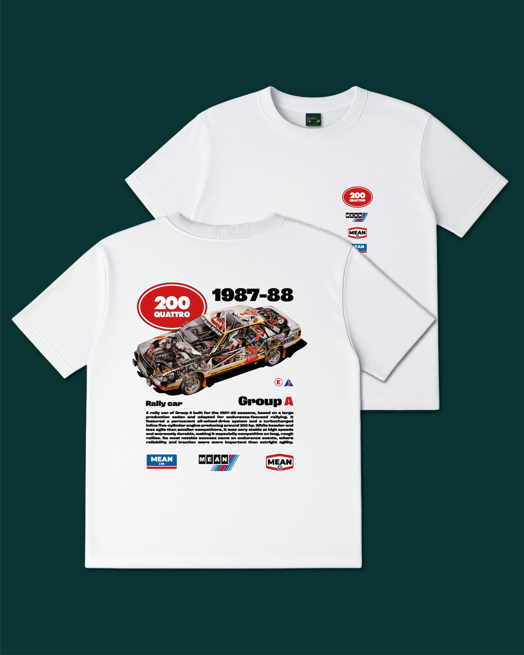 Audi 200 T-shirt - MEAN LTD