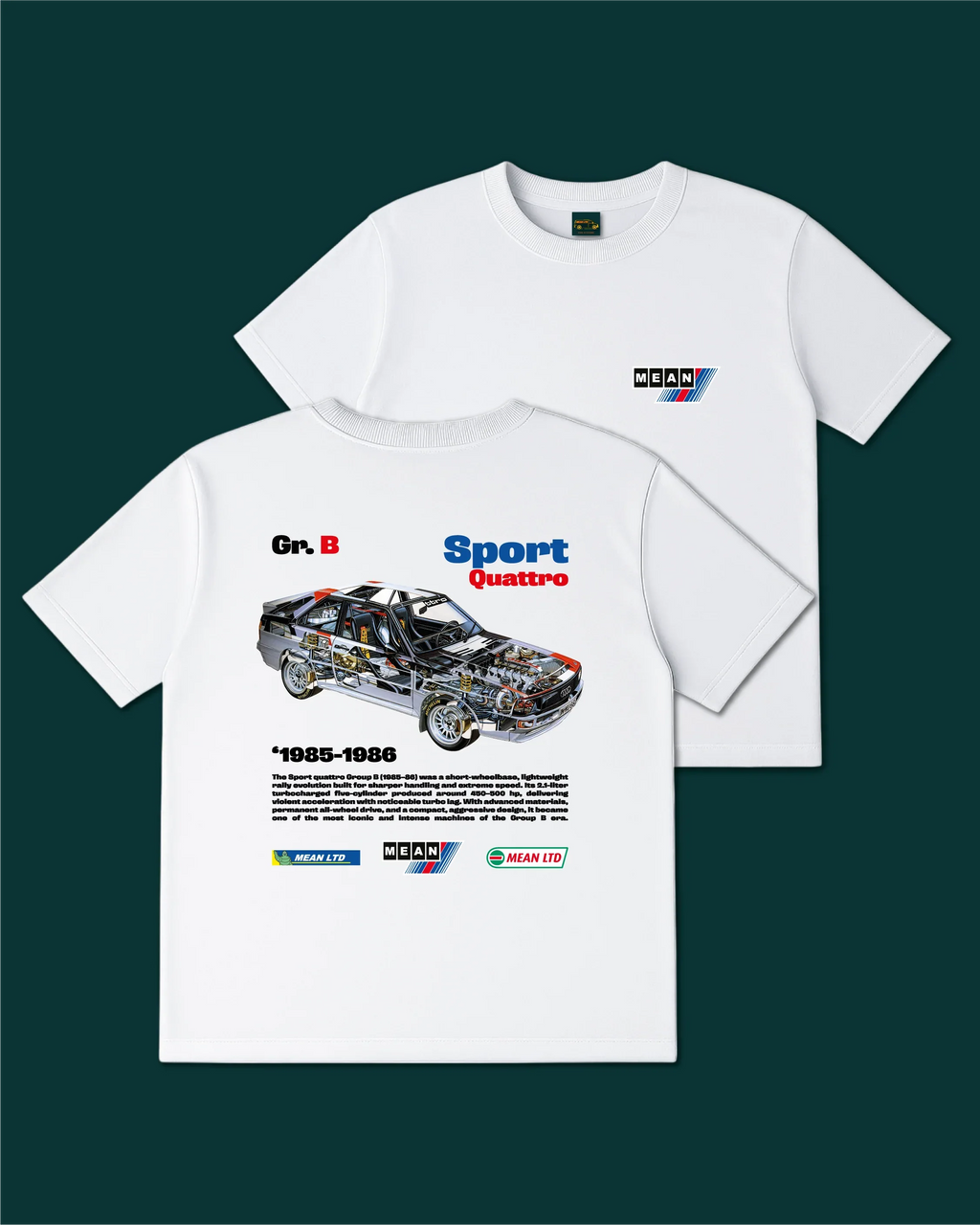 Audi Sport Group B '1985-1986 T-Shirt - MEAN LTD