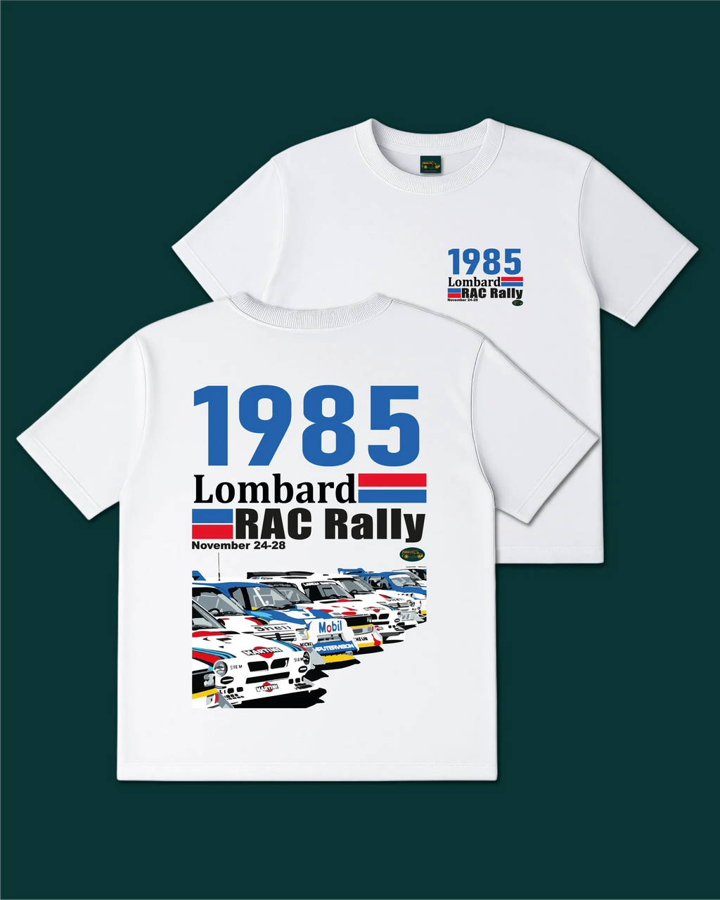 Lombard RAC Rally 1985 T-Shirt - MEAN LTD